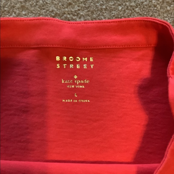 Kate Spade Broome Street Essential Tee with Bow Size L - Picture 4 of 6